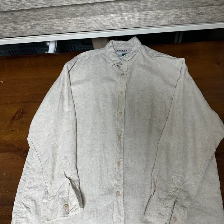 [BUNJANG] Soare Essential Tencel Linen Shirt Oatmeal L / 수아레 에센셜 텐셀 린넨셔츠 오트밀 L사이즈 판매합니다!