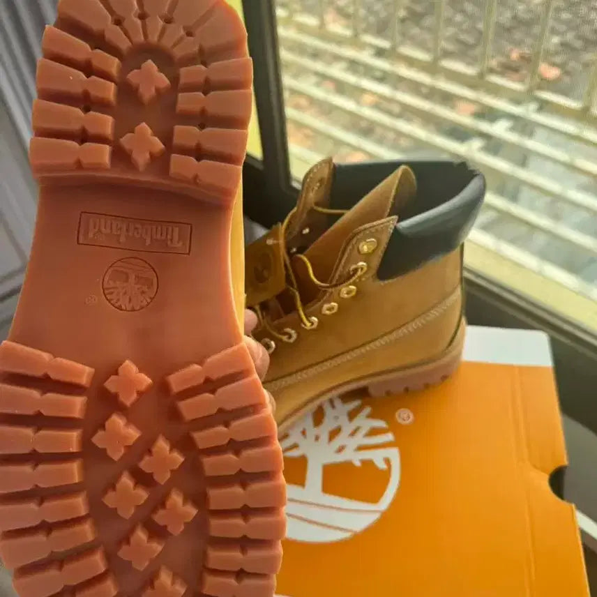 [BUNJANG] Timberland Premium 6-Inch Waterproof Boots - Wheat Nubuck 275MM / 팀버랜드 프리미엄 6인치 워터프루프 부츠 위트 누벅 - 와이드 275MM