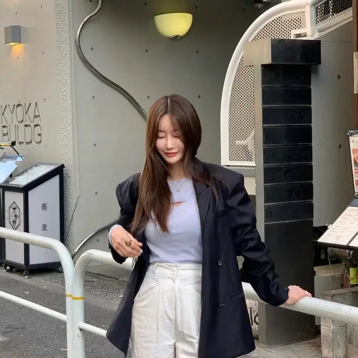 [BUNJANG] Love Me U Maison Slit Knit Top / 새상품)러브미우 메종트임니트