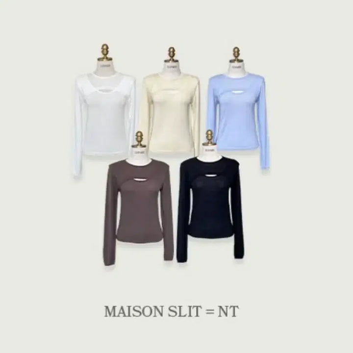 [BUNJANG] Love Me U Maison Slit Knit Top / 새상품)러브미우 메종트임니트