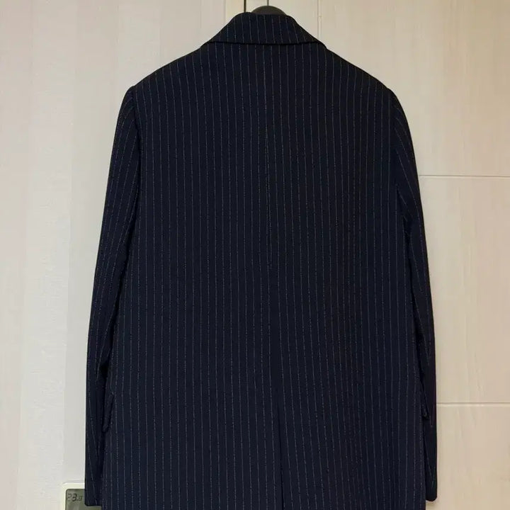 [BUNJANG] On&amp;On Navy Stripe Jacket &amp; Asymmetrical Slacks Set / On&amp;On(온앤온) 네이비 스트라이프 자켓 &amp; 언발 슬랙스 셋업