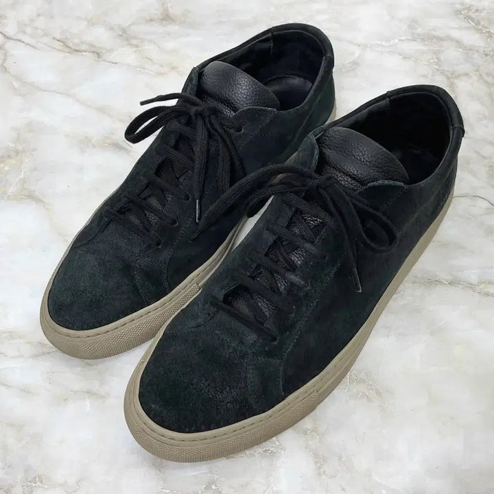 [BUNJANG] Common Projects Achilles Low Charcoal Suede Sneakers Size 41 / 커먼프로젝트 (아킬레스 로우) 남성 차콜 스웨이드 스니커즈 41 265