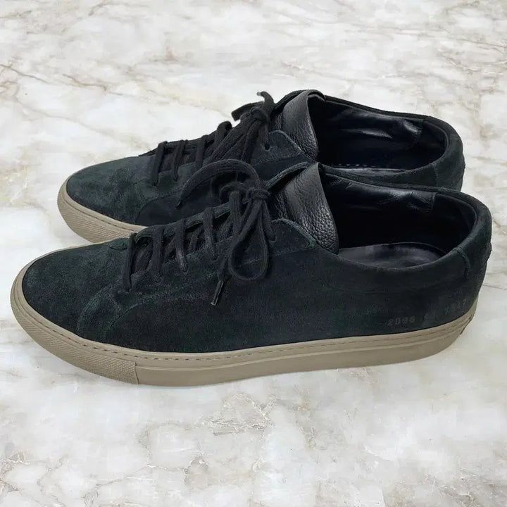 [BUNJANG] Common Projects Achilles Low Charcoal Suede Sneakers Size 41 / 커먼프로젝트 (아킬레스 로우) 남성 차콜 스웨이드 스니커즈 41 265