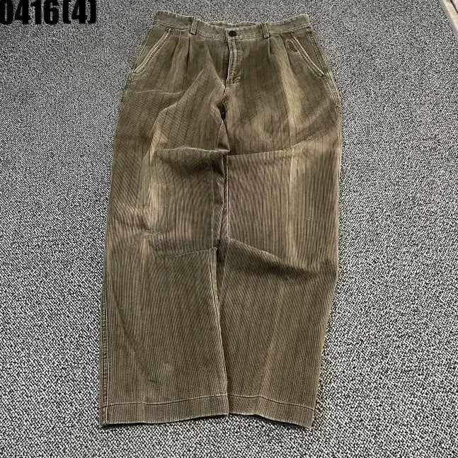 [BUNJANG] Crocodile Brown Corduroy Wide Pants / 32 크로커다일 브라운 코듀로이 와이드 팬츠 0416(4)