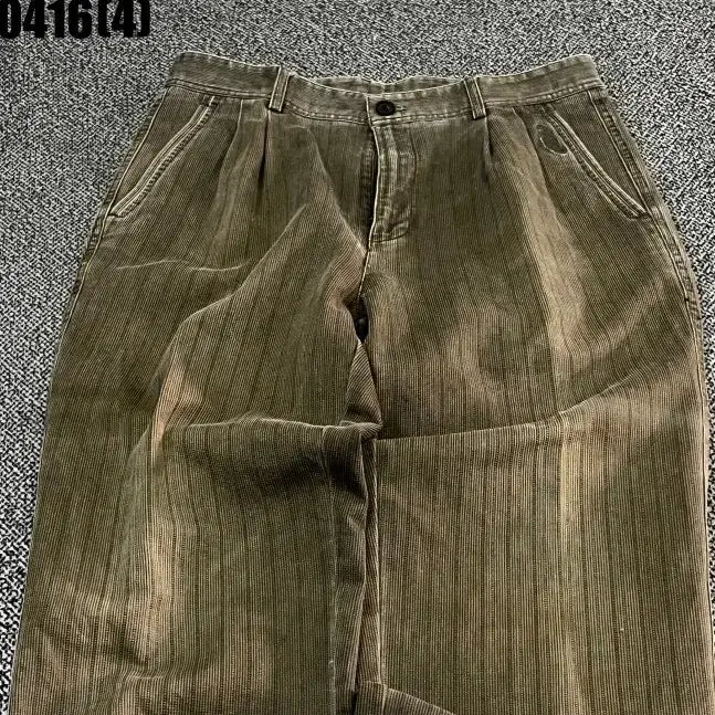 [BUNJANG] Crocodile Brown Corduroy Wide Pants / 32 크로커다일 브라운 코듀로이 와이드 팬츠 0416(4)
