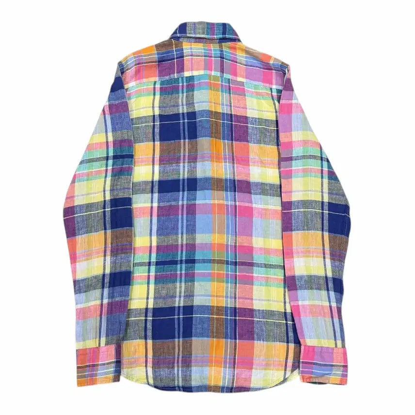 [SOLD OUT] 폴로 랄프포렌 QR 린넨 체크 셔츠 남방 XS