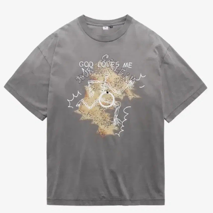 [SOLD OUT] (4) 폴리테루 라이트닝 퍼플그레이/더티화이트 반팔 티셔츠