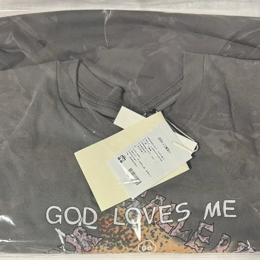 [SOLD OUT] (4) 폴리테루 라이트닝 퍼플그레이/더티화이트 반팔 티셔츠
