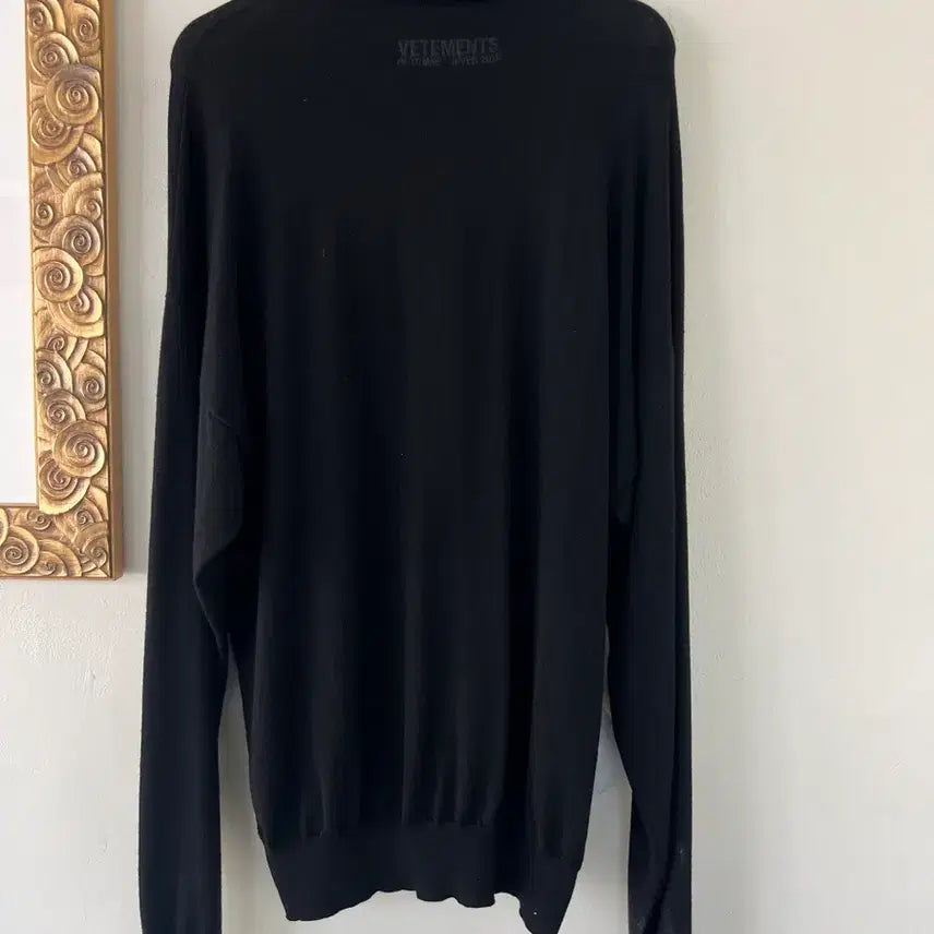 [BUNJANG] VETEMENTS Warning Turtleneck / [M] 베트멍 warning 터틀넥