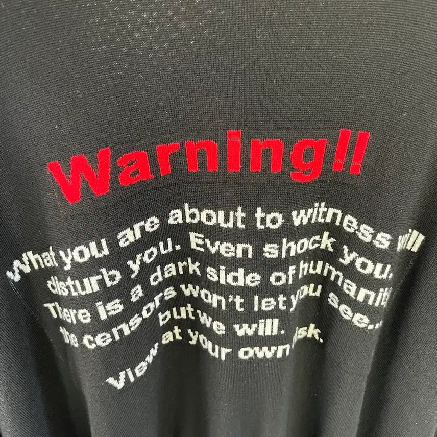 [BUNJANG] VETEMENTS Warning Turtleneck / [M] 베트멍 warning 터틀넥