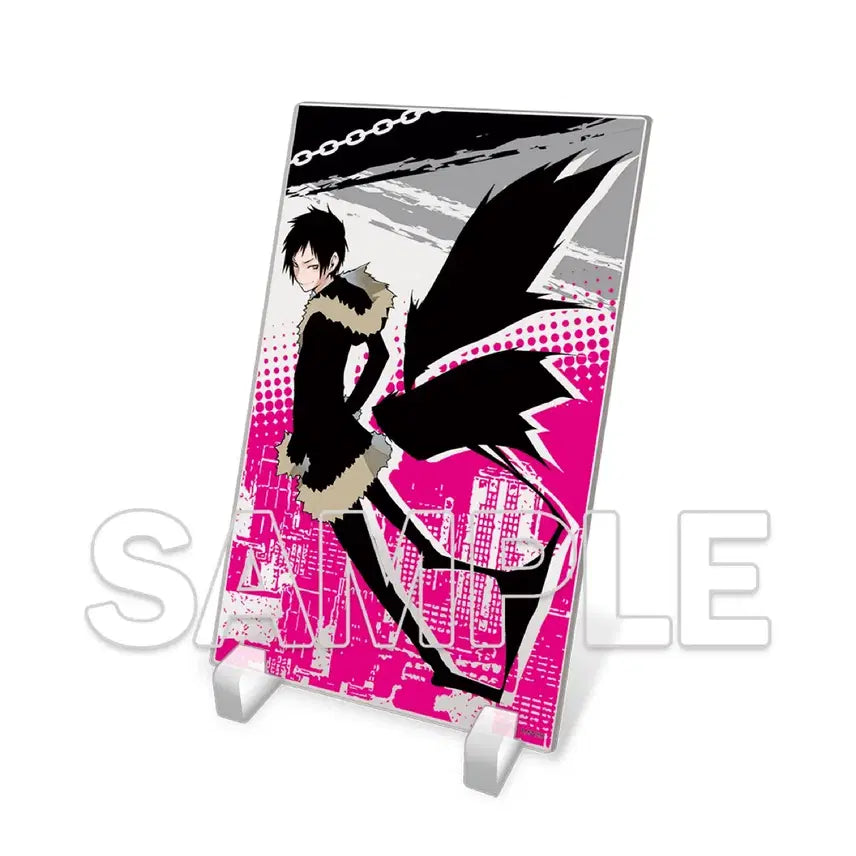 [BUNJANG] Durarara!! Dengeki Bunko Classic Quote Keyring Orihara Izaya / 미개봉) 듀라라라 오리하라 이자야 아크릴 플레이트 / 키링