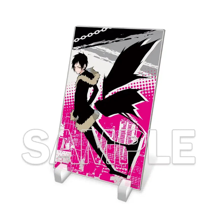 [BUNJANG] Durarara!! Dengeki Bunko Classic Quote Keyring Orihara Izaya / 미개봉) 듀라라라 오리하라 이자야 아크릴 플레이트 / 키링