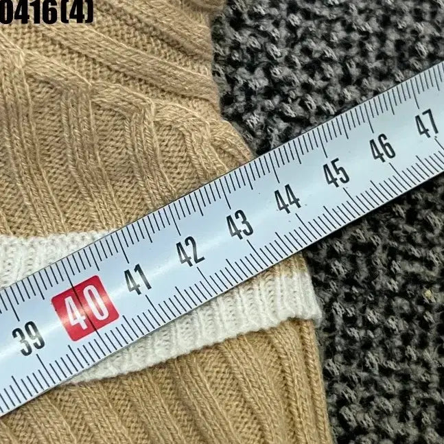 [BUNJANG] Square Neck Ribbed Knit Long Sleeve Top / 스퀘어넥 골지 니트 긴팔티 0416(4)
