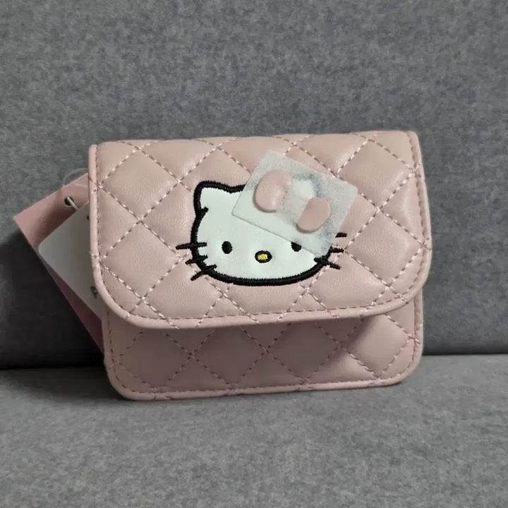 [BUNJANG] Hello Kitty Pink Quilted Card Wallet / 헬로키티 핑크 퀼팅 카드지갑 로리즈팜 미퍼센트
