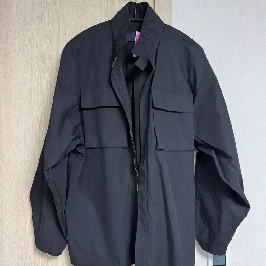 [SOLD OUT] 준지 블랙 하이넥 포켓 셔츠 46