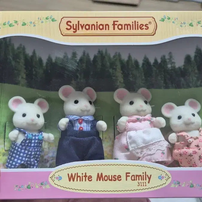 [BUNJANG] Sylvanian Families Old White Mouse Family 3111 (Sealed) / 미개봉 올드 실바니안 흰쥐 가족 3111