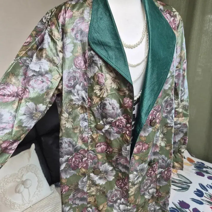 [BUNJANG] Reversible Silket Jacquard Trench Jacket / 고퀄라인 리버시블 실켓자가드 트렌치자켓