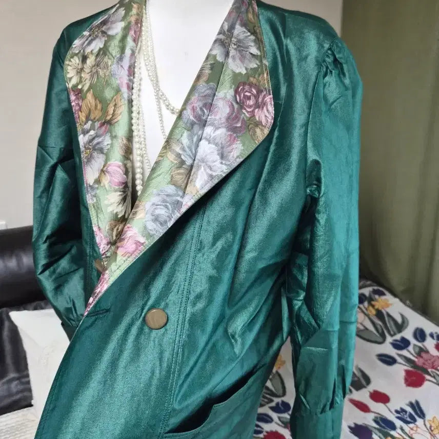 [BUNJANG] Reversible Silket Jacquard Trench Jacket / 고퀄라인 리버시블 실켓자가드 트렌치자켓