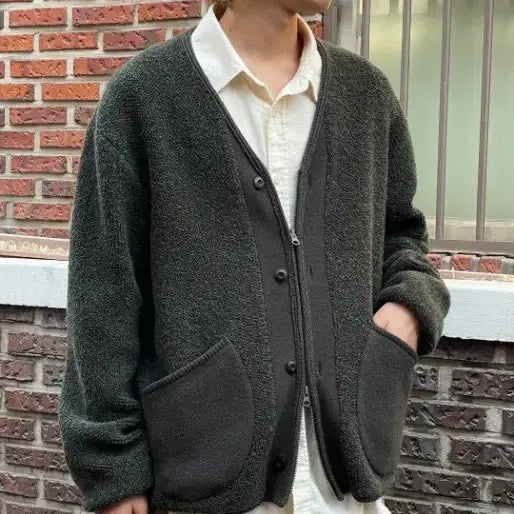 [BUNJANG] Years Ago Baby Alpaca Knit Zip Jacket / 이얼즈어고 베이비 알파카 니트 집업 자켓 1사이즈