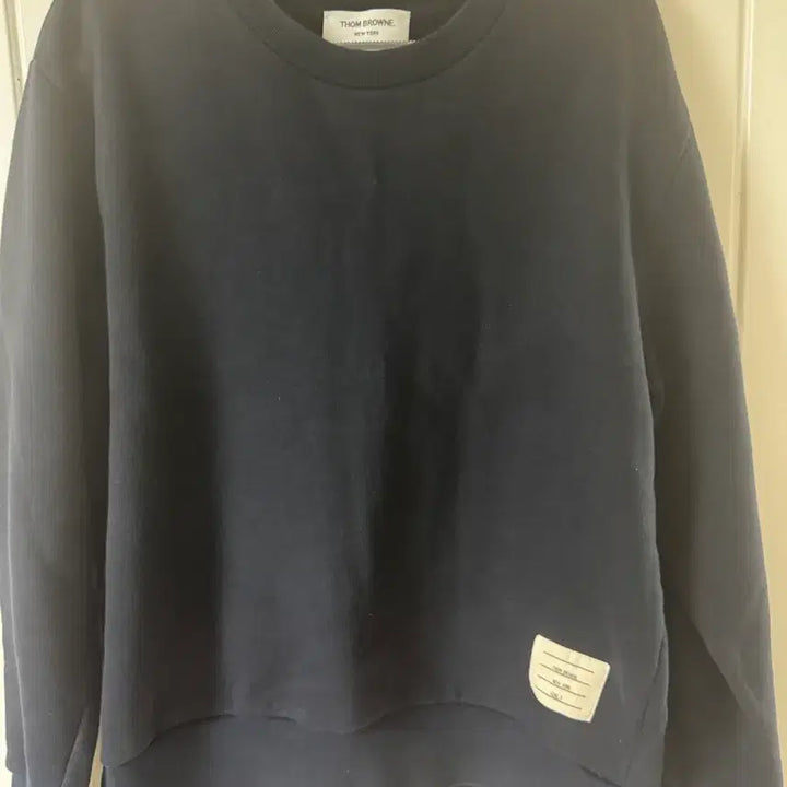 [BUNJANG] Thom Browne Navy Back Stripe Sweatshirt / 톰브라운 네이비 백삼선 맨투맨 3사이즈