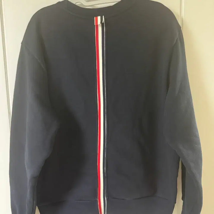 [BUNJANG] Thom Browne Navy Back Stripe Sweatshirt / 톰브라운 네이비 백삼선 맨투맨 3사이즈