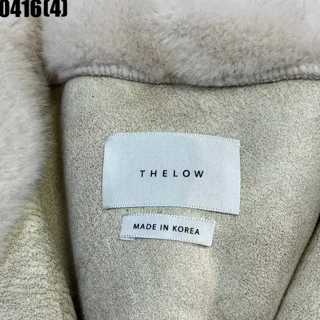 [BUNJANG] THELOW Ivory Fur Crop Jacket / THELOW 아이보리 퍼 크롭 자켓 0416(4)