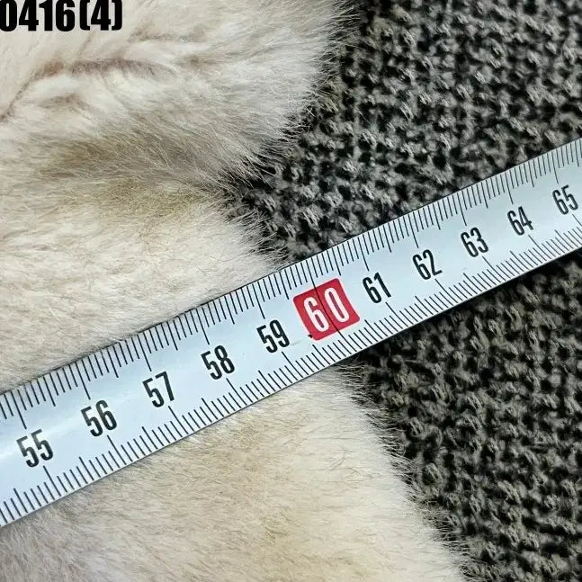 [BUNJANG] THELOW Ivory Fur Crop Jacket / THELOW 아이보리 퍼 크롭 자켓 0416(4)