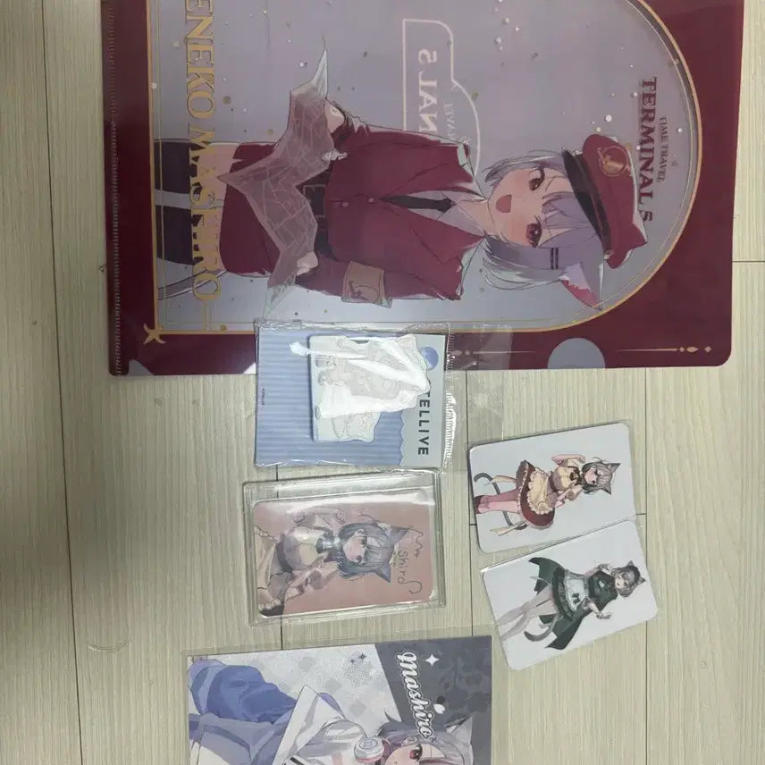 [BUNJANG] Stellive Goods Bundle Set / 스텔라이브 굿즈 네네코 마시로(파일, 한정판포카 등)