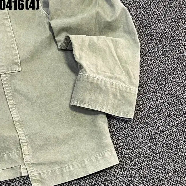 [BUNJANG] ZARA Khaki Short Denim Jacket (XS) / XS 자라 카키색 숏 데님 자켓 0416(4)