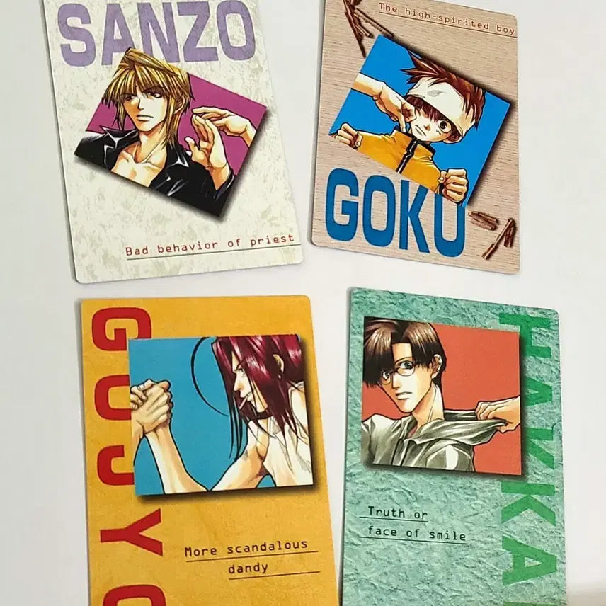 [BUNJANG] Genshin Impact Illustration Card 4 Types Set / 최유기 일러스트 카드 4종 세트