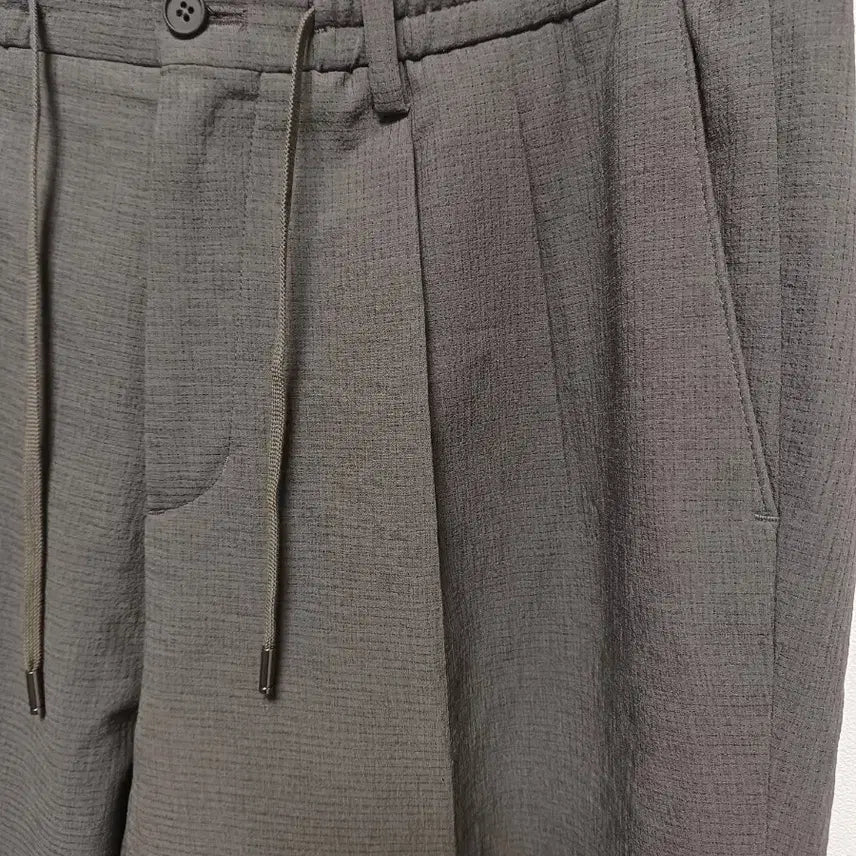 [BUNJANG] Allegri 90s Khaki Brown Polyester 100% Cool Material Pants / 알레그리 팬츠 90사이즈
