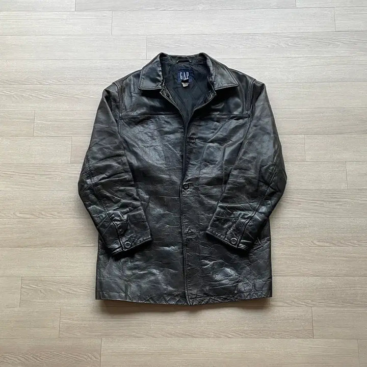 [BUNJANG] Gap 90s Leather Car Coat / [M] 90s 올드갭 레더 카코트 gap carcoat