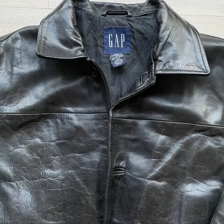 [BUNJANG] Gap 90s Leather Car Coat / [M] 90s 올드갭 레더 카코트 gap carcoat