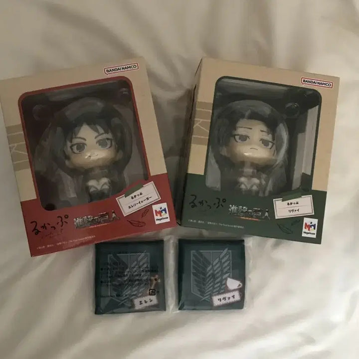 [BUNJANG] Attack on Titan Look Up Eren &amp; Levi Figure Set (POB) / 미개봉 특전포함) 진격의 거인 룩업 에렌 리바이 진격거