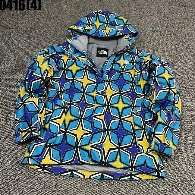 [BUNJANG] The North Face Anorak Patterned Hooded Windbreaker 85 / 85 노스페이스 아노락 패턴 후드 바람막이 0416(4)