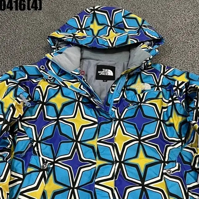 [BUNJANG] The North Face Anorak Patterned Hooded Windbreaker 85 / 85 노스페이스 아노락 패턴 후드 바람막이 0416(4)
