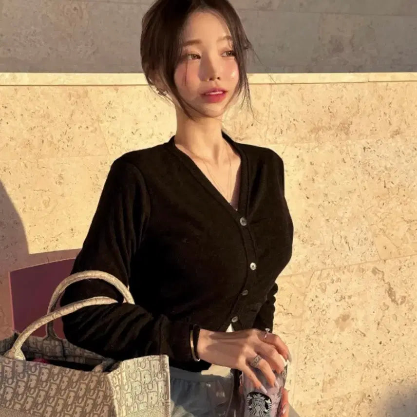 [BUNJANG] Rozeline Standard Pearl Cardigan / (새 상품) 로젤린 스탠다드 펄 가디건