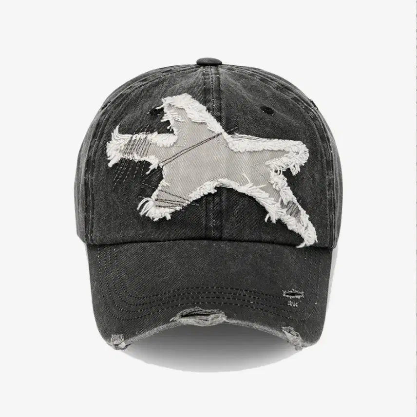 [BUNJANG] Main Booth Starfish Damage Ball Cap Gray / 메인부스 Starfish Damage 볼 캡 그레이