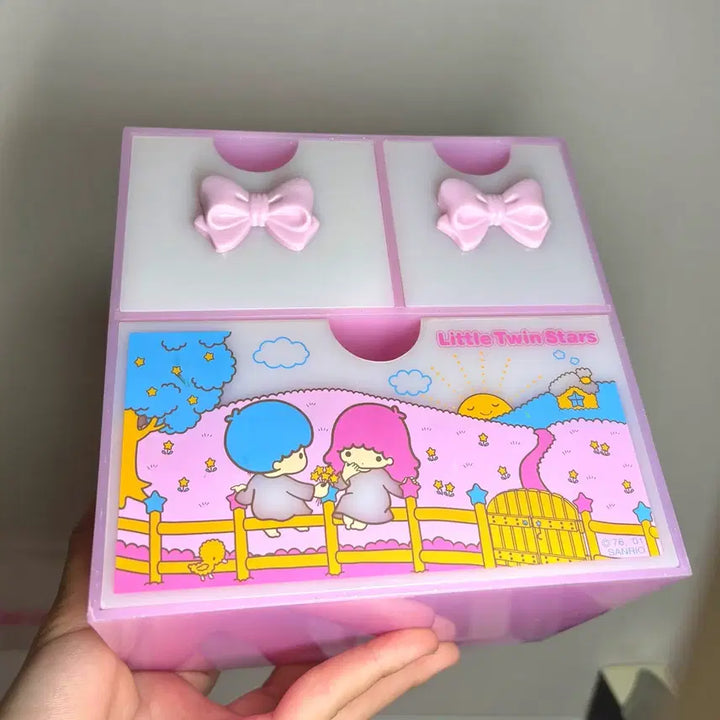 [SOLD OUT] 고전 키키라라 서랍장 리틀트윈스타 보관함 케이스 미니 수납함