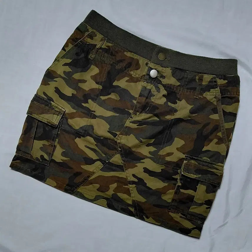 [BUNJANG] Billabong Vintage Camo Cargo Mini Skirt / [L] 빌라봉(Billabong) 빈티지 카모 카고 미니 스커트