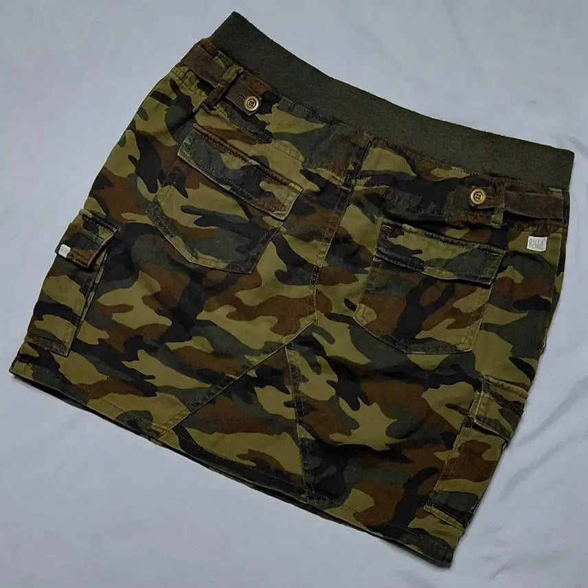 [BUNJANG] Billabong Vintage Camo Cargo Mini Skirt / [L] 빌라봉(Billabong) 빈티지 카모 카고 미니 스커트