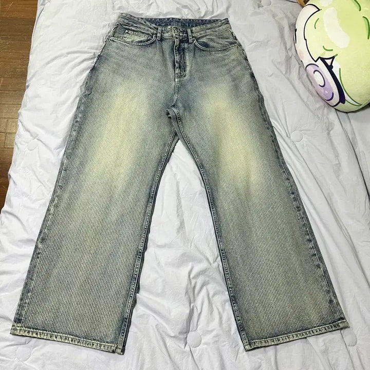 [BUNJANG] Vellie True Wide Denim Pants - Light Whale Indigo / [새상품] 벨리에 트루 와이드 데님 팬츠 - 라이트 웨일 인디고