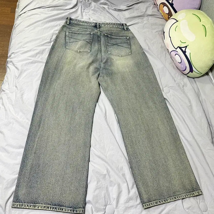 [BUNJANG] Vellie True Wide Denim Pants - Light Whale Indigo / [새상품] 벨리에 트루 와이드 데님 팬츠 - 라이트 웨일 인디고