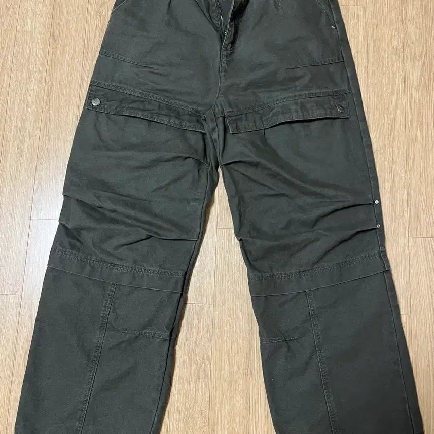[BUNJANG] ETCE Cargo Pants Khaki L / ETCE 6포켓 카고 바지 카키 L (26ss)