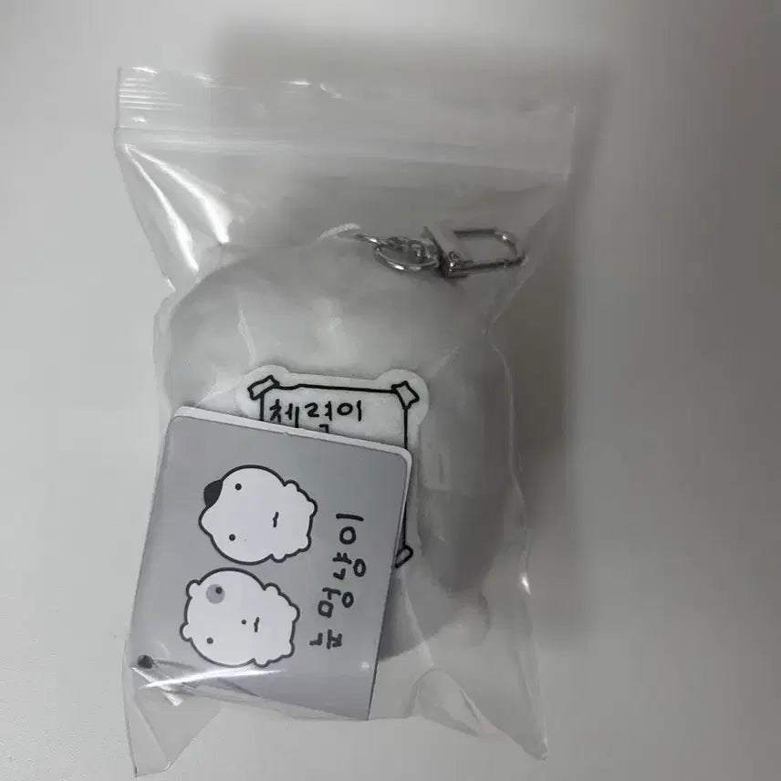 [BUNJANG] Cat Beard Mungnyang Keyring - Authentic, New with Tags / 택ㅇ)새상품 수염 눈멍냥이 키링 정품