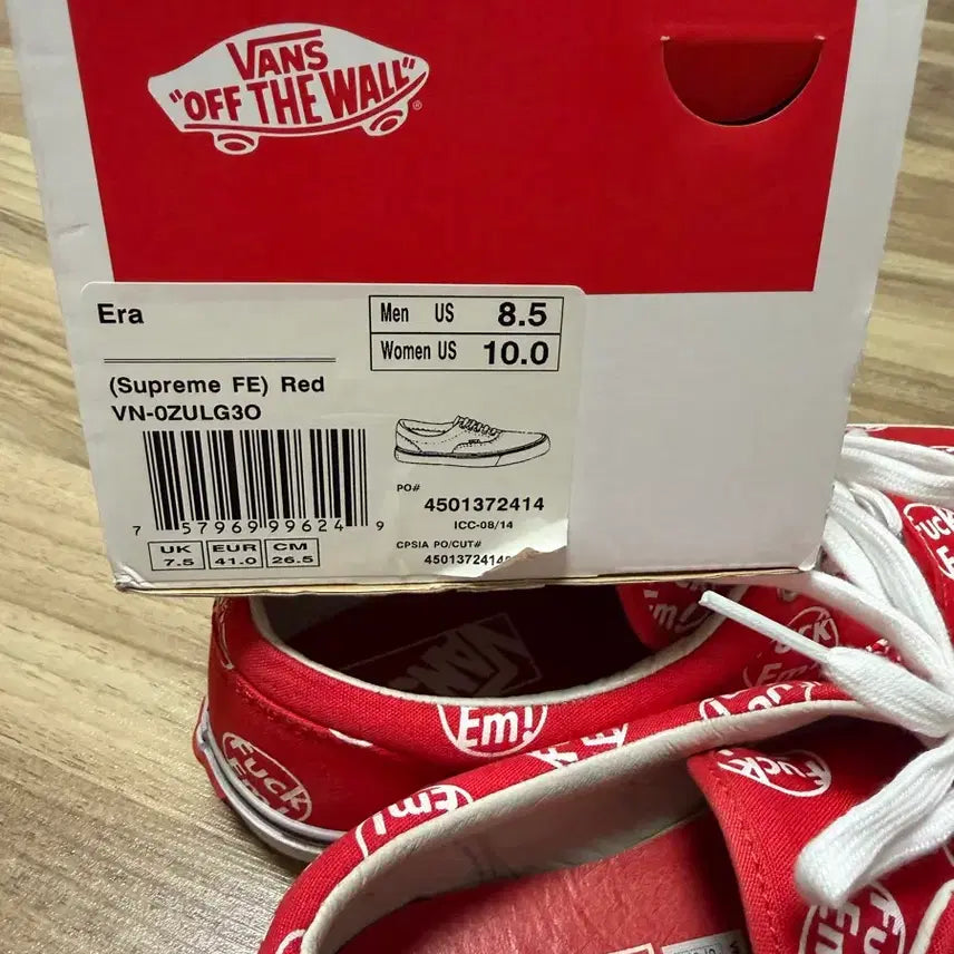 [SOLD OUT] 슈프림/반스 에라 265