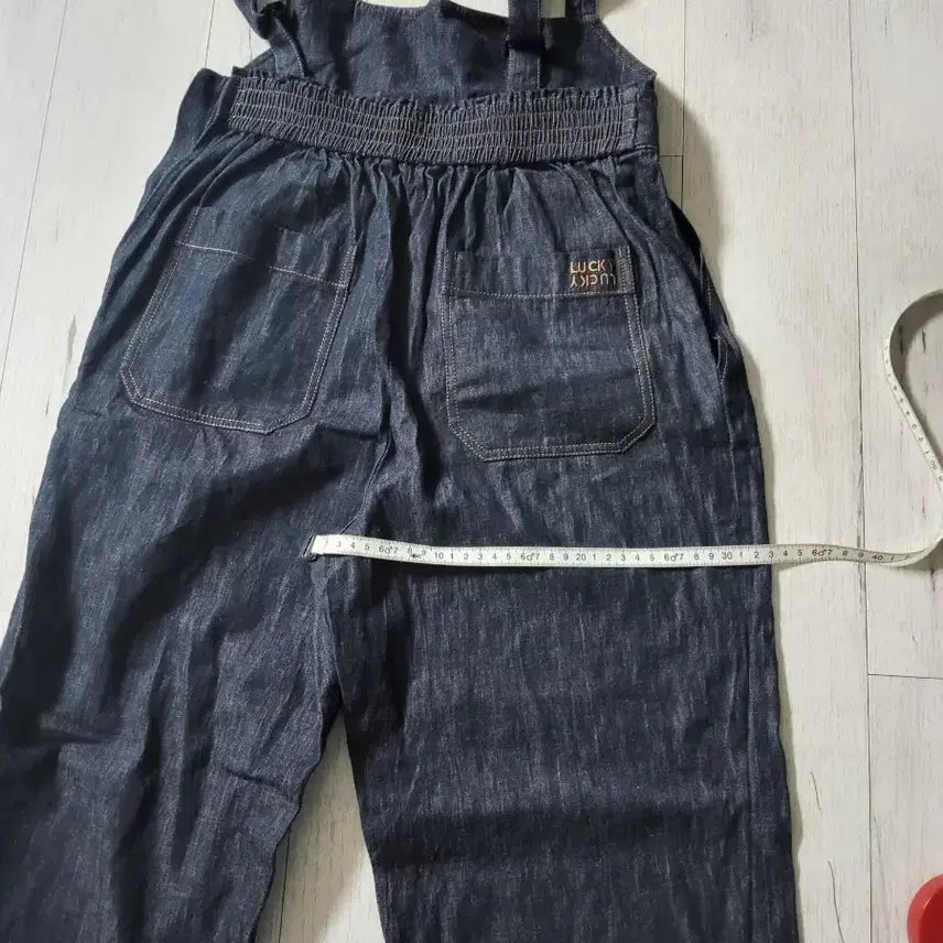 [BUNJANG] Lucky Chouette Linen Denim Jumpsuit / 럭키슈에뜨 마 데님 점프수트 36