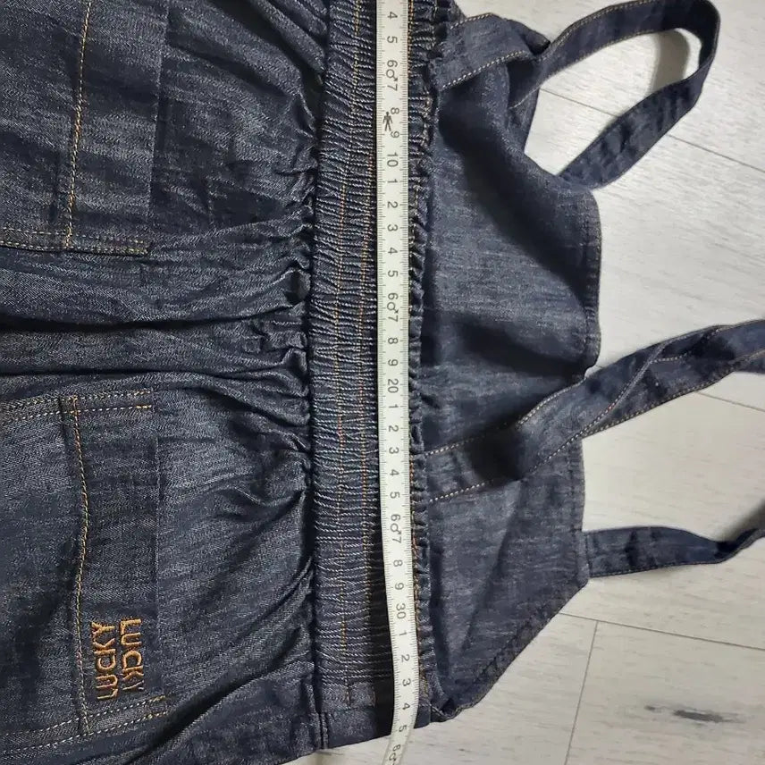 [BUNJANG] Lucky Chouette Linen Denim Jumpsuit / 럭키슈에뜨 마 데님 점프수트 36