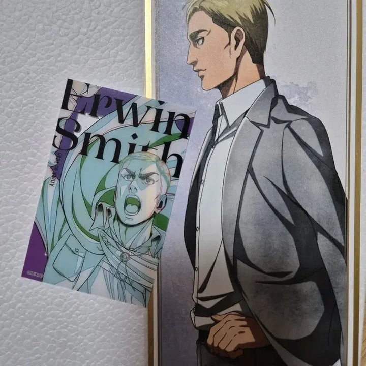[BUNJANG] Attack on Titan Erwin Smith Winter Stroll Card + Wit Pop-up Photocard / 진격의 거인 엘빈 스미스 겨울산책카드+위트팝업포토카트