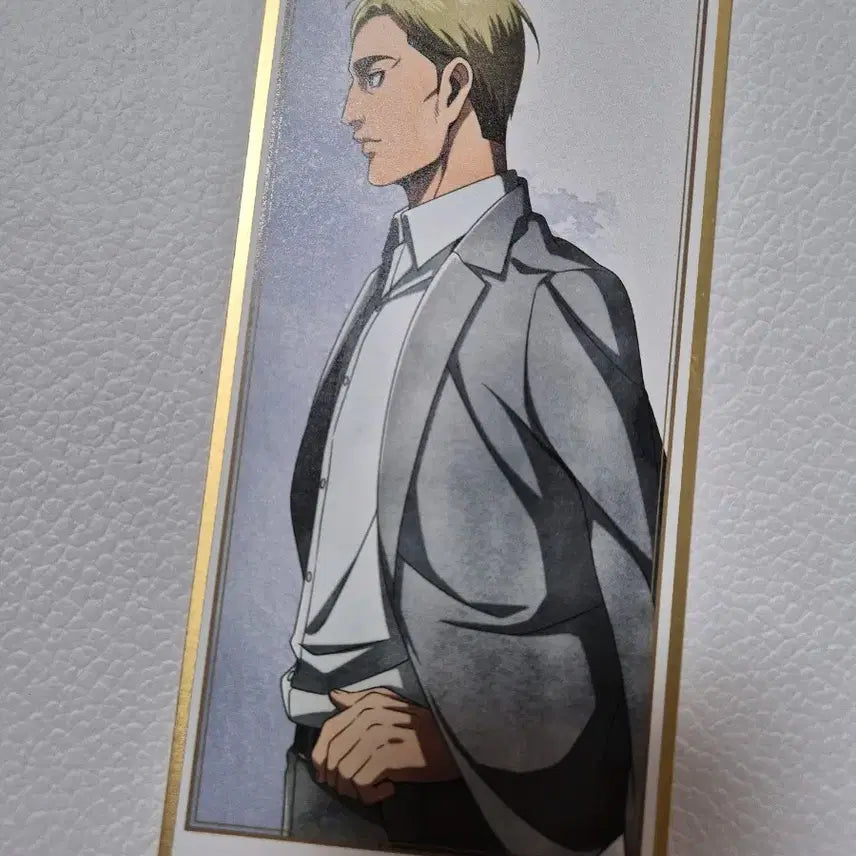 [BUNJANG] Attack on Titan Erwin Smith Winter Stroll Card + Wit Pop-up Photocard / 진격의 거인 엘빈 스미스 겨울산책카드+위트팝업포토카트
